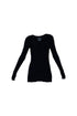 Lattice Long Sleeves V-Neck Top